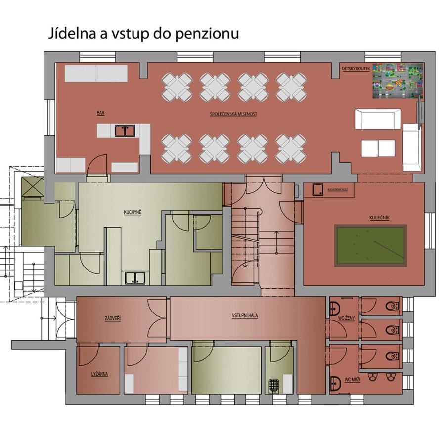 Chalupa Chiranka Lipova Lazne Luaran gambar